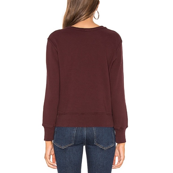 AGOLDE PREMIUM BURGUNDY SWEATSHIRT - Picture 3 of 11